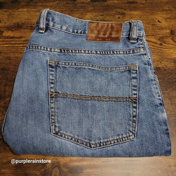 Vtg Tommy Bahama Easy Fit Jeans 40x32 Medium Light Wash Y2K Hipster Preppy - Picture 3 of 12